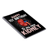 Funny Kidney Transplant Jubileum Notitieboek (Rechterzijde)