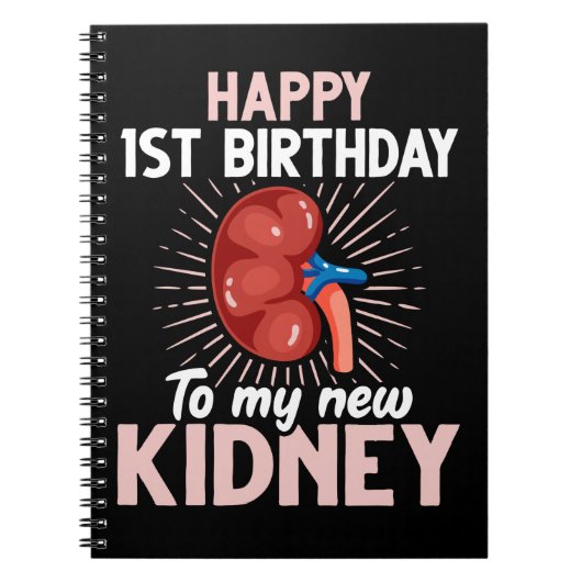 Funny Kidney Transplant Jubileum Notitieboek (Voorkant)