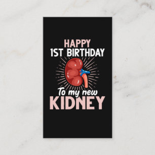Funny Kidney Transplant Jubileum Visitekaartje