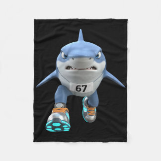 Funny Kids 67 Meme Tralalero Tralala Runner Italia Fleece Deken