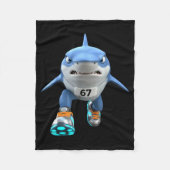 Funny Kids 67 Meme Tralalero Tralala Runner Italia Fleece Deken (Voorkant)