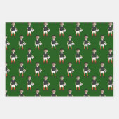 Funny Kids Soccer Player Photo Custom Green Inpakpapier Vel (Voorkant 3)