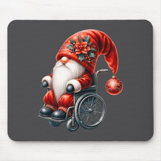 Funny Kids Wheelchair Santa Graphic For Men Christ Muismat (Voorkant)