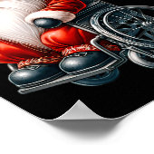 Funny Kids Wheelchair Santa Graphic For Men Christ Poster (Hoek)