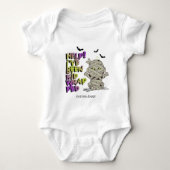 Funny Kidwrapped Mummy Baby Green ID683 Romper (Voorkant)