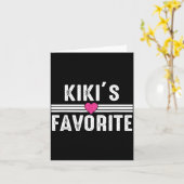 Funny Kiki'ss Favorite Son Daughter I'm Kiki's's F Kaart (Gele Bloem)
