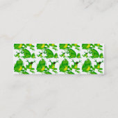 Funny Kikker Emomotret Mad Curous Scared Kikkers Mini Visitekaartje (Achterkant)