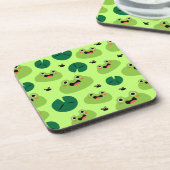 Funny kikkers bier onderzetter (Linkerzijde)