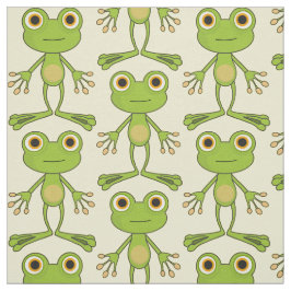 Funny kikkers groenen schattige kinderachtige sjab stof