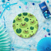 Funny kikkers papieren bordje (Feest)