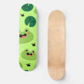 Funny kikkers persoonlijk skateboard (Voorkant)