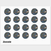 Funny kikkers ronde sticker (Vel)