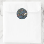 Funny kikkers ronde sticker (Tas)
