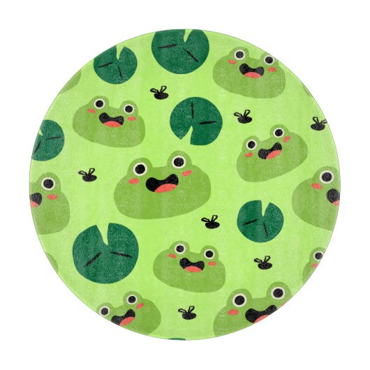 Funny kikkers snijplank (Voorkant)