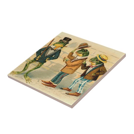 Funny kikkers tegeltje (Zijkant)