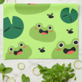 Funny kikkers theedoek (Gevouwen)