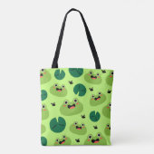 Funny kikkers tote bag (Achterkant)
