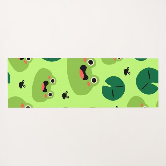 Funny kikkers yogamat (Achterkant (horizontaal))