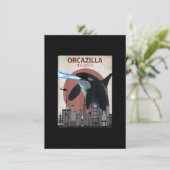 Funny Killer Whale T-Shirt  Orca Lovers Gift Kaart (Staand voorkant)