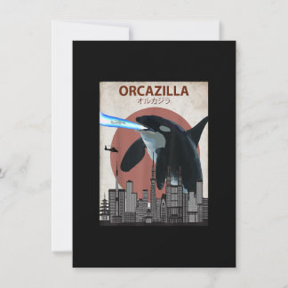 Funny Killer Whale T-Shirt  Orca Lovers Gift Kaart