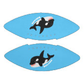 Funny killerwalvis orca leuke cartoon illustratie american football (Panelen)