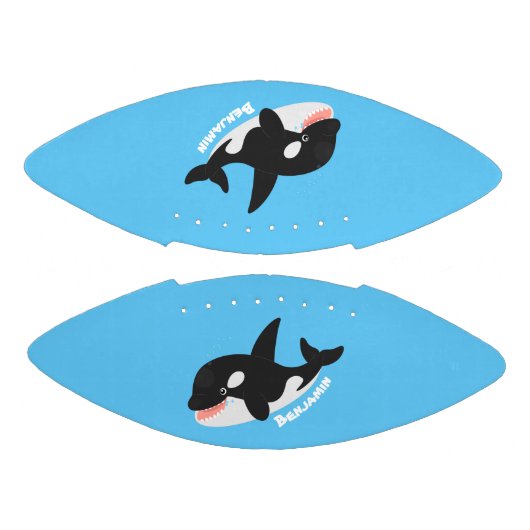 Funny killerwalvis orca leuke cartoon illustratie american football (Panelen)