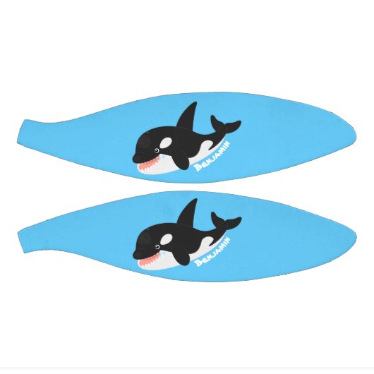 Funny killerwalvis orca leuke cartoon illustratie basketbal (Panelen)