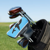 Funny killerwalvis orca leuke cartoon illustratie golfheadcover (Insitu)