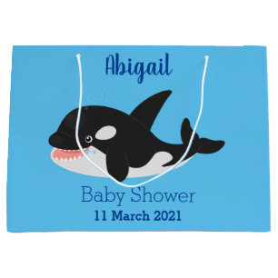 Funny killerwalvis orca leuke cartoon illustratie groot cadeauzakje
