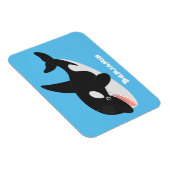 Funny killerwalvis orca leuke cartoon illustratie magneet (Rechterzijde)