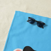 Funny killerwalvis orca leuke cartoon illustratie strandlaken (In situ)