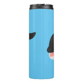 Funny killerwalvis orca leuke cartoon illustratie thermosbeker (Achterkant)