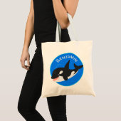 Funny killerwalvis orca leuke cartoon illustratie tote bag (Voorkant (product))