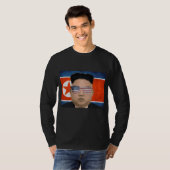 Funny Kim Jong Un American Sunbril op 4 juli of T-shirt (Voorkant volledig)