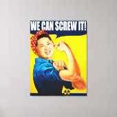 Funny Kim Jong Un Poster "We kunnen het" Remake Canvas Afdruk (Voorkant)