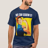 Funny Kim Jong Un Poster "We kunnen het" Remake T-shirt (Voorkant)