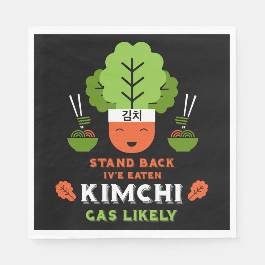 Funny Kimchi Eater Servet (Voorkant)