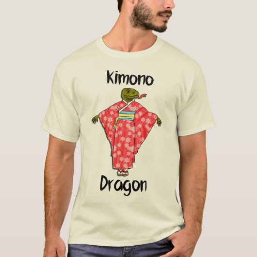 Funny Kimono Dragon T-shirt (Voorkant)