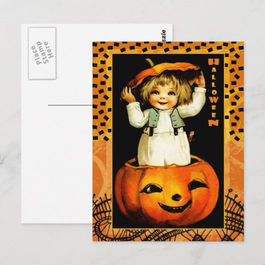 Funny  Kind Halloween Briefkaarten (Voorkant / Achterkant)