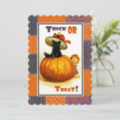 Funny  Kind Halloween Party Uitnodigingen (Staand voorkant)