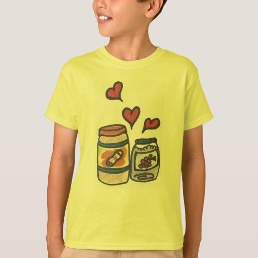 Funny Kind Peanut Butter en Jelly T-Shirt (Voorkant)