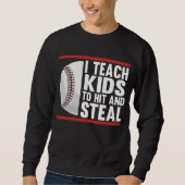 Funny Kinder Baseball Coach Trui (Voorkant)
