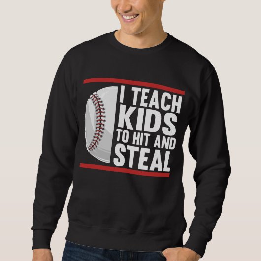 Funny Kinder Baseball Coach Trui (Voorkant)