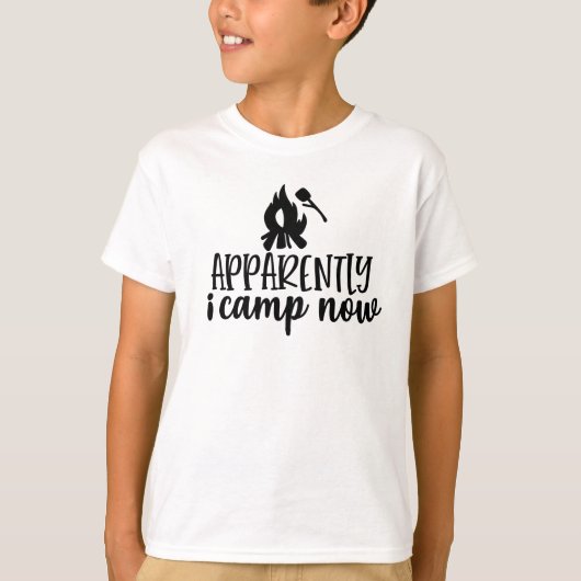 Funny Kinder Camping T-Shirt (Voorkant)