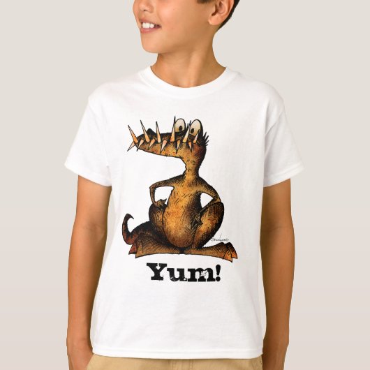 Funny Kinder Custom Monster Crocodile T-shirt (Voorkant)