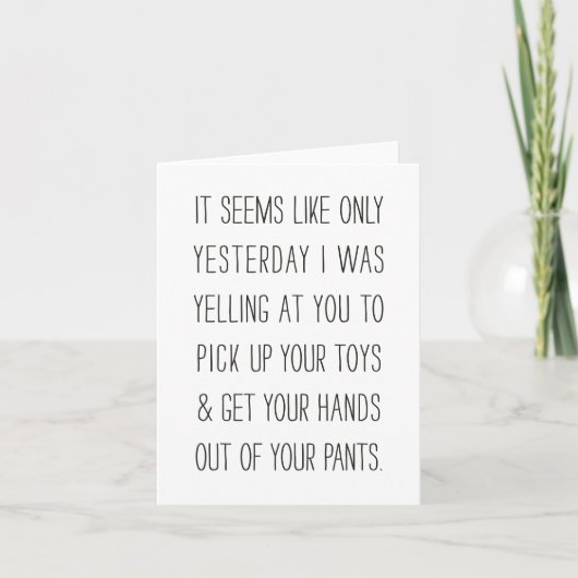 Funny Kinder Happy Birthday Humor Kaart (Voorkant)