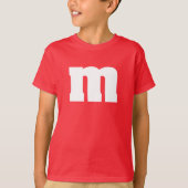 Funny kinder M en M snoep shirt (Voorkant)