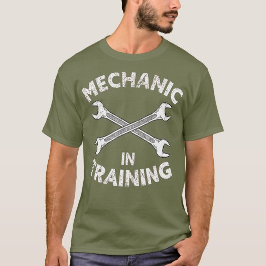 Funny Kinder Mechanic in training Future Repairman T-shirt (Voorkant)