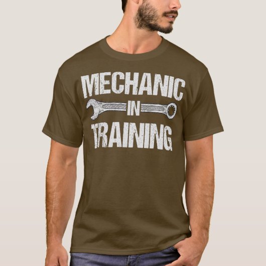 Funny Kinder Mechanic in training Future Repairman T-shirt (Voorkant)