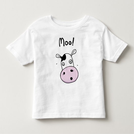 Funny Kinder Moo Cow T-shirt (Voorkant)